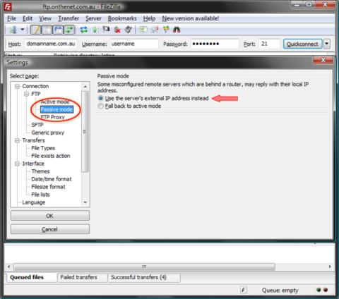 filezilla server setup to connect with an outside netword filezilla server setup to connect with an outside netword