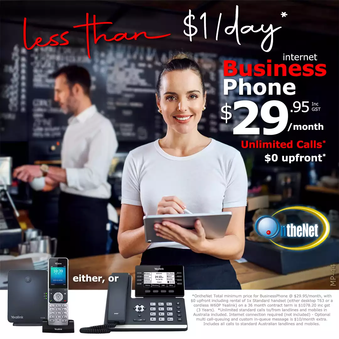 business internet phone $1/day for Cafes