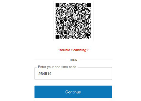 QR Code Screen